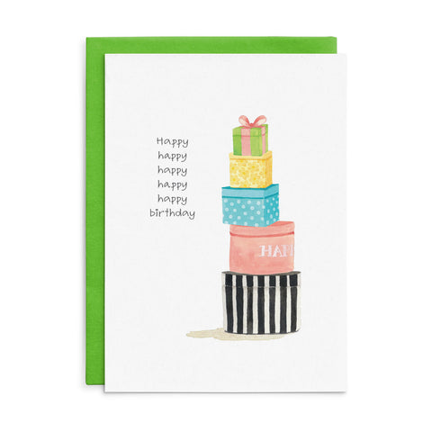C011 - Happy, happy, happy, happy, happy birthday. - Cottonwood Birthday Card
