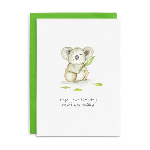 C025 - Hope your birthday leaves you smiling! - Cottonwood Birthday Card