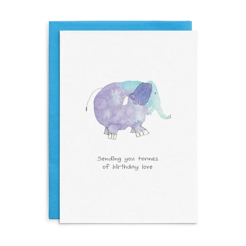 C034 - Sending you tonnes of birthday love. - Cottonwood Birthday Card