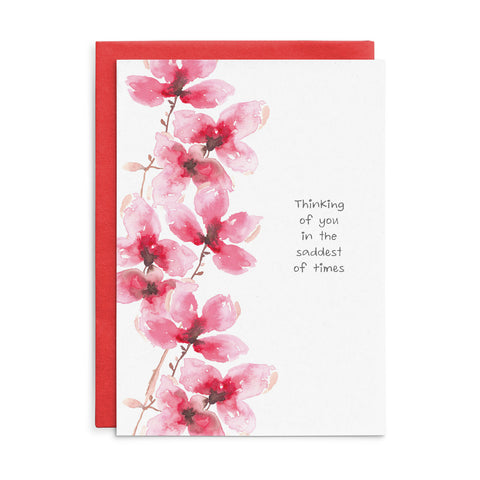 C042 - Thinking of you in the saddest of times. - Cottonwood Sympathy Card