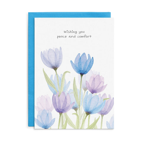 C058 - Wishing you peace and comfort. - Cottonwood Sympathy Card