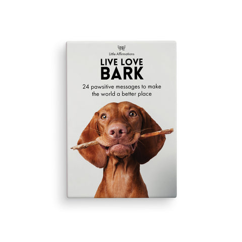 DBA - LIVE LOVE BARK - 24 AFFIRMATION CARDS + STAND