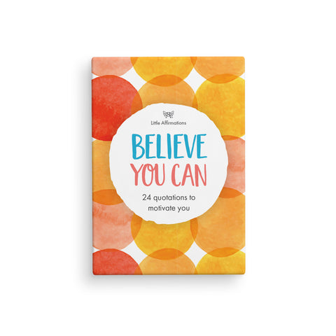 DBY - BELIEVE YOU CAN - 24 AFFIRMATION CARDS + STAND