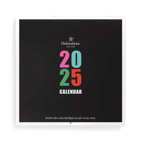 Defamations 2025 Wall Calendar