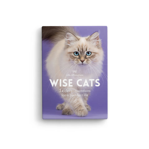 DWC - WISE CATS - 24 AFFIRMATION CARDS + STAND