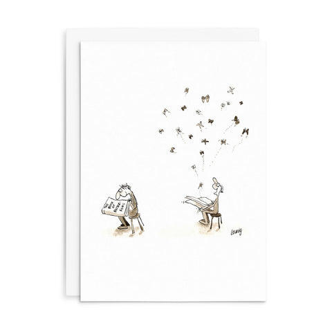 L015 - The Book Of Butterflies. - Leunig Greeting Card