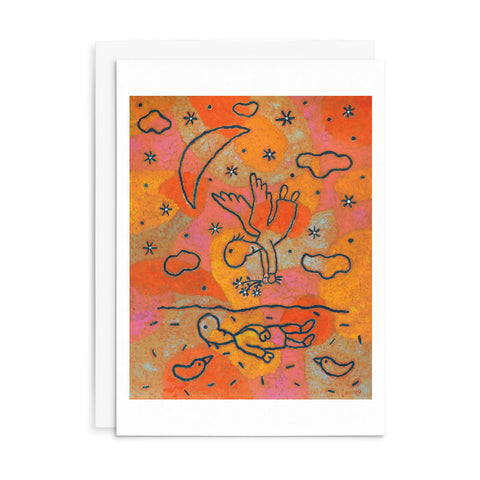 L021 - Wee Dark Hours. - Leunig Greeting Card