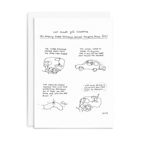 L022 - Last Minute Gift Suggestion... - Leunig Greeting Card