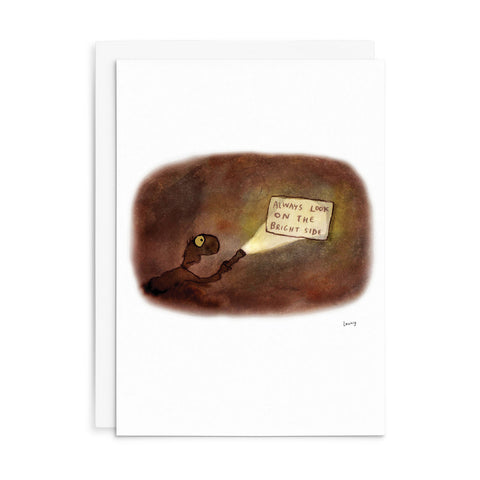 L031 - Always Look On The Bright Side. - Leunig Greeting Card