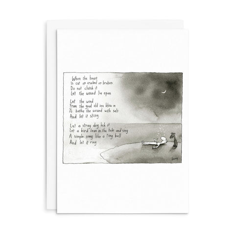 L032 - When The Heart. - Leunig Greeting Card