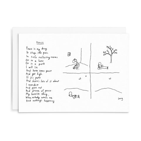 L044 - Peace. - Leunig Greeting Card