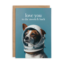 M149 - Love you to the moon - Dog Greeting Card