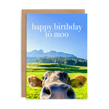 M153 - Happy Birthday to moo - Cow Birthday Card