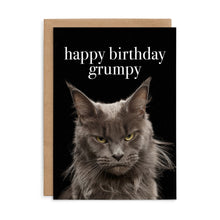 M156 - Happy Birthday Grumpy - Cat Birthday Card