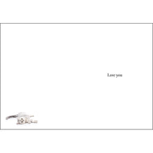 M089 - A true friend leaves paw prints - Animal Greeting Card