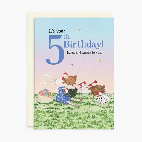 RGC007 - It's your 5th birthday! - Ruby Red Shoes Birthday Card