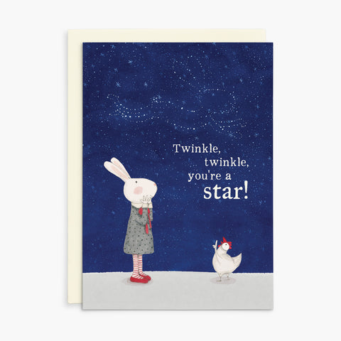 RGC011 - Twinkle, twinkle little star - Ruby Red Shoes Greeting Card