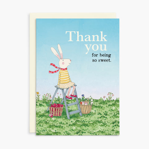 RGC013 - Thank you for being so sweet - Ruby Red Shoes Thank You Card