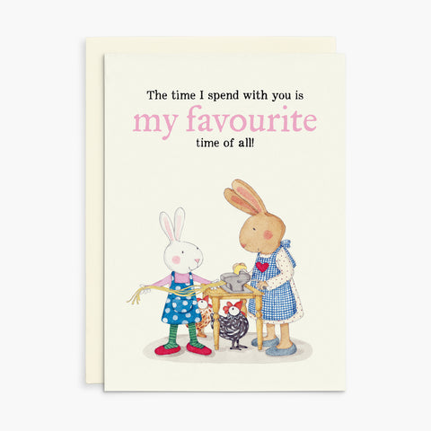 RGC014 - The time I spend with you - Ruby Red Shoes Greeting Card