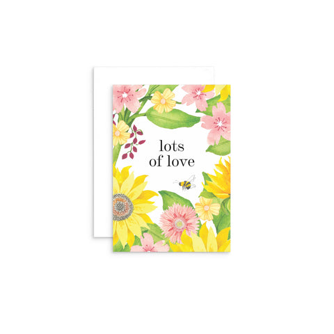 TB09 - Lots of love - Bee Mini Card