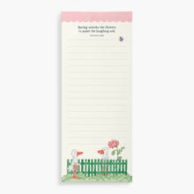TLN04 - Twigseeds Magnetic List Notepad - Garden Fence