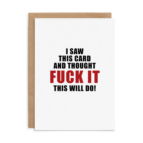 DGCA124 - I saw this card - funny all occasions card