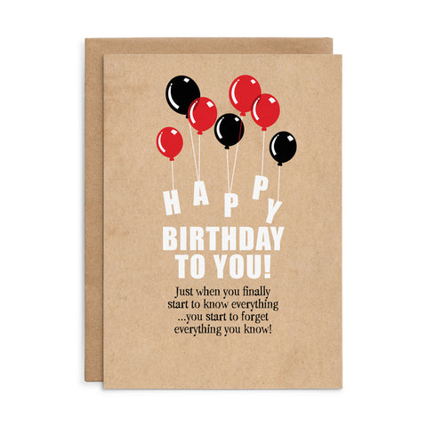 X133 - Happy Birthday to you - Defamations Birthday Card