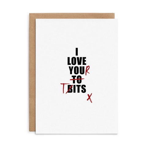 X148 - I love your tits - Defamations Love Card