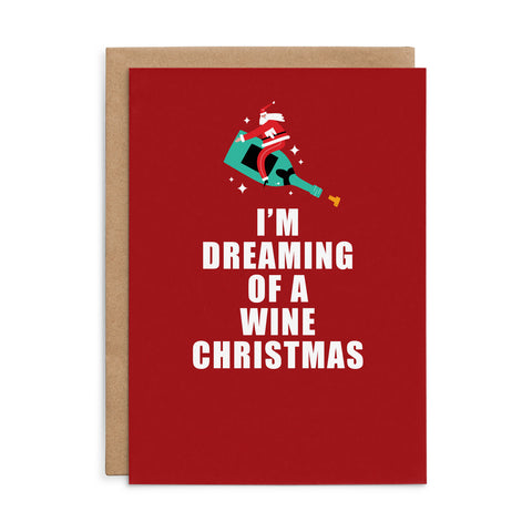 XC09 - I'm dreaming of a wine - Defamations Christmas Card