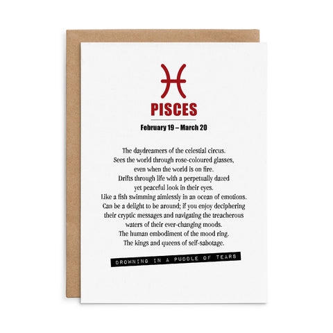 XH03 - Pisces - Defamations Horoscope Card