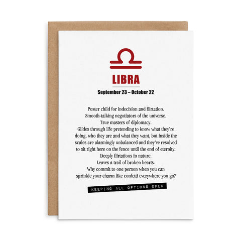 XH10 - Libra - Defamations Horoscope Card