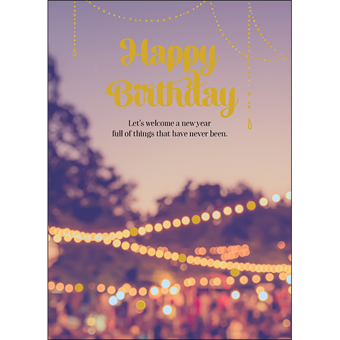 A138 - Happy Birthday - Spiritual Greeting Card