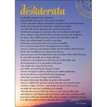 A044 - Desiderata - Spiritual Greeting Card