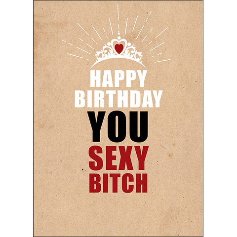 DGCA098 - Happy birthday, you sexy bitch - rude birthday card