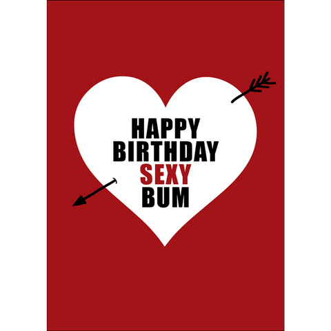 DGCA115 - Happy birthday sexy bum - funny birthday card
