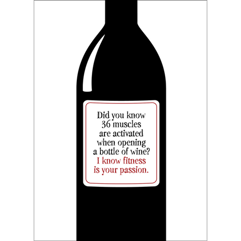 DGCA117 - Wine bottle - sassy thinking of you card