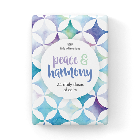 DPH - PEACE AND HARMONY - 24 AFFIRMATION CARDS + STAND