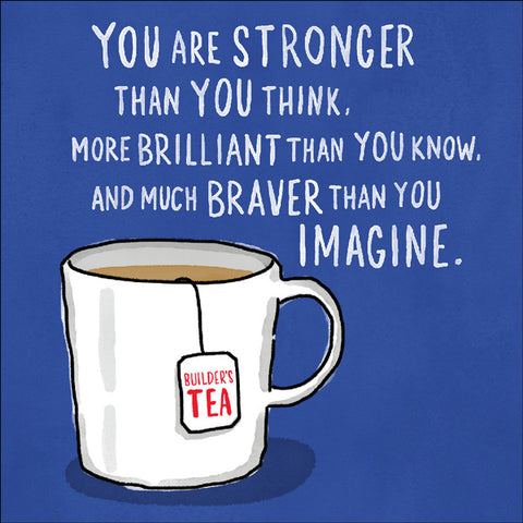 TJ20 - Stronger than you think mini inspirational card